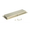 Polished Nickel 175mm Plain Rectangular Pull