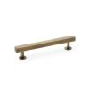 Alexander & Wilks - Square T-Bar Cabinet Pull Handle - Antique Brass - 128mm