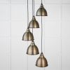 Aged Brass Brindley Cluster Pendant