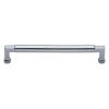 Heritage Brass Cabinet Pull Bauhaus Design 203mm CTC Polished Chrome Finish