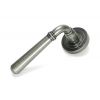 Pewter Newbury Lever on Rose Set (Art Deco)