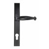 Black Cottage Slimline Lever Espag. Lock Set