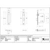 Polished SS 3" Heavy Duty Bathroom Mortice Lock