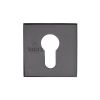 Cylinder Escutcheon Square Matt Black