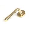 Polished Brass Newbury Lever on Rose Set (Plain) - Unsprung