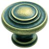 Traditional Pattern Knob 34mm - Antique Brass