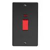 Eurolite Enhance Decorative 45Amp Switch with Neon Indicator Matt Black