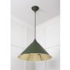 Smooth Brass Hockley Pendant in Heath