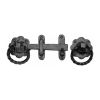 The Tudor Gate Latch Black Iron