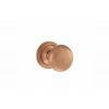 Old English Harrogate Solid Brass Mushroom Mortice Knob on Concealed Fix Rose - Urban Satin Copper