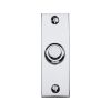 Heritage Brass Rectangular Bell Push Polished Chrome finish