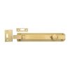 Heritage Brass Door Bolt Necked Flat 8" Satin Brass finish