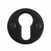 Round Euro Escutcheon - Flat Black