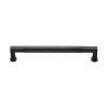 Heritage Brass Door Pull Handle Bauhaus Design 330mm Matt Black Finish