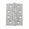 Atlantic Ball Bearing Hinges Grade 11 Fire Rated 4" x 3" x 2.5mm - Polished Chrome (Pair)