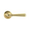 Polished Brass Newbury Lever on Rose Set (Plain) - Unsprung