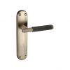 Connaught Knurled Lever on Backplate Latch Matt Antique