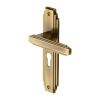 Heritage Brass Door Handle Euro Profile Astoria Design Antique Brass finish