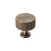 Lines Radio Knob  - Antique Brass