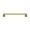 Heritage Brass Door Pull Handle Square Vintage Design 338mm&nbsp;Polished Brass Finish