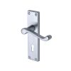 Project Hardware Door Handle Lever Lock Malvern Design Satin Chrome finish