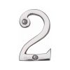 Heritage Brass Numeral 2 Face Fix 51mm (2") Polished Chrome finish