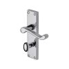 Project Hardware Door Handle for Bathroom Malvern Design Polished Chrome finish