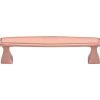 Heritage Brass Cabinet Pull Deco Design 128mm CTC Satin Rose Gold Finish