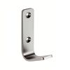 Aluminium Flat Coat Hook - Satin Anodised Aluminium