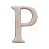 Heritage Brass Alphabet P Pin Fix 51mm (2") Satin Nickel Finish