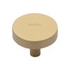 Heritage Brass Cabinet Knob Disc Design 38mm Satin Brass finish