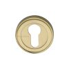 Heritage Brass Euro Profile Cylinder Escutcheon Satin Brass finish