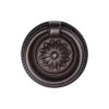 Floral Ring Pull 055mm Matt Bronze finish