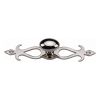 Heritage Brass Cabinet Knob Oval/Backplate Design 32mm Polished Nickel finish