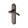 Heritage Brass Door Handle Lever Latch Maya Design Matt Bronze finish