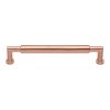 Heritage Brass Cabinet Pull Bauhaus Round Design 203mm CTC Satin Rose Gold Finish