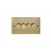 Eurolite Enhance Decorative 4 Gang Dimmer Antique Brass