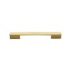 Heritage Brass Cabinet Pull Bridge Design 96mm CTC Satin Brass Finish