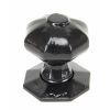 Black Octagonal Mortice/Rim Knob Set