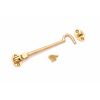 Silent Cabin Hook 6" - 150mm Polished Brass