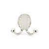 Alexander & Wilks - Traditional Double Robe Hook - Polished Nickel