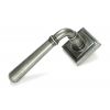 Pewter Newbury Lever on Rose Set (Square) - Unsprung