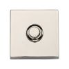 Heritage Brass Square Bell Push Polished Nickel finish