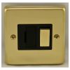 Eurolite Stainless Steel Switched Fuse Spur Polished Brass