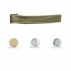 Forme Crystal Lever Door Handle on Concealed Square Rose - Yester Bronze