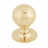 Polished Brass Ball Cabinet Knob 39mm