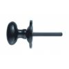 Oval Thumb Turn - Black Antique