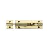 Heritage Brass Door Bolt Straight 4" x 1.25" Polished Brass finish