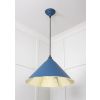 Smooth Brass Hockley Pendant in Upstream