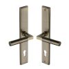 Heritage Brass Multi-Point Door Handle Lever Lock Bauhaus LH Design Antique Brass finish